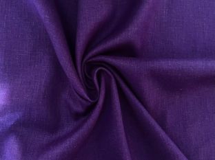 Lady McElroy California - Lightweight Sustainable 100% Linen Plains - Cadbury - Remnant - 0.8m