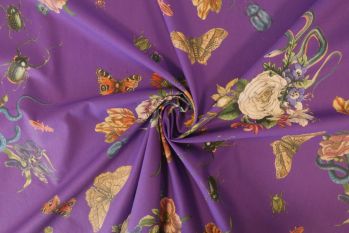 Lady McElroy Cobra Corsage - Purple Marlie-Care Lawn - Remnant - 3.0m