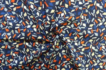 Lady McElroy Confetti Showers - Navy - Remnant - 3m