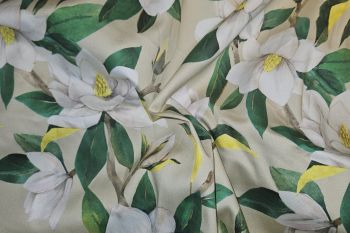 Lady McElroy Magnolia Gardens - Stretch Cotton Sateen - Remnant - 4.2m