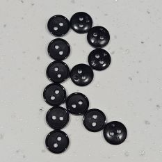 2 Hole Plain Navy Buttons - 11mm