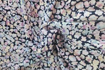 Lady McElroy Mini Blossom Floral - Viscose Challis Lawn - Remnant - 2.3m