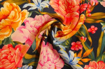 PREORDER Lady McElroy - Floral Paradise - Rayon Soft Honeycomb Crepe