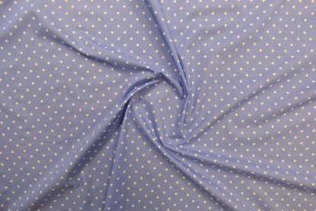 Lady McElroy Polka Array - Sky Blue Marlie-Care Lawn - Remnant -1.6m